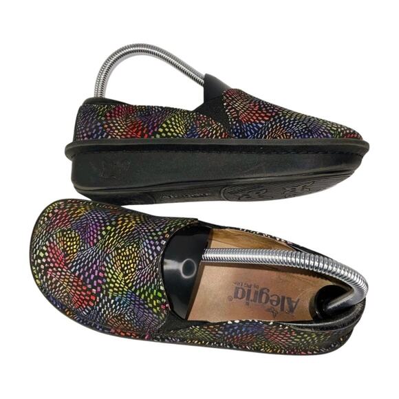 Alegria Debra Viewmaster Professional Multicolor Slip-On Nursing Clog Size 7 - Picture 7 of 8